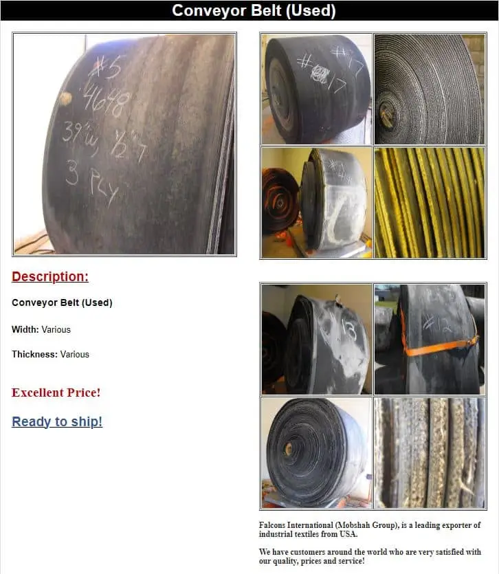 Conveyor Belt (Used)